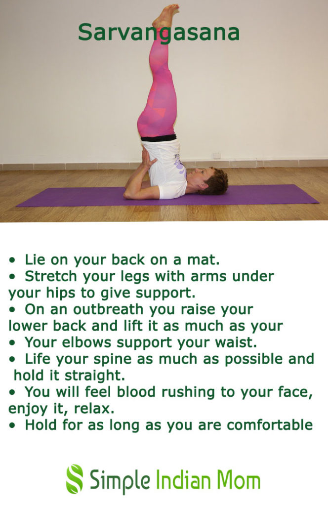 Yoga For Thyroid -sarvangasana