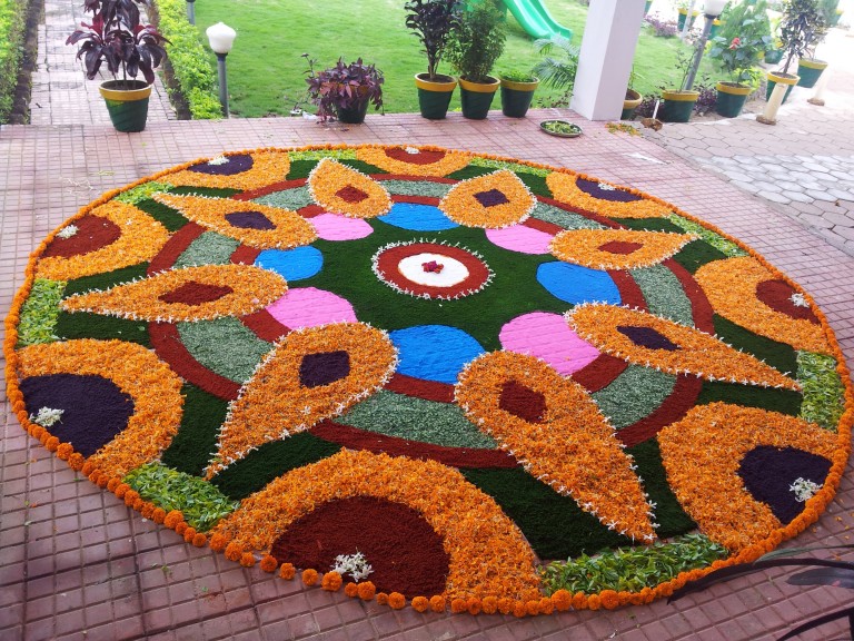Diwali Special Flower Rangoli