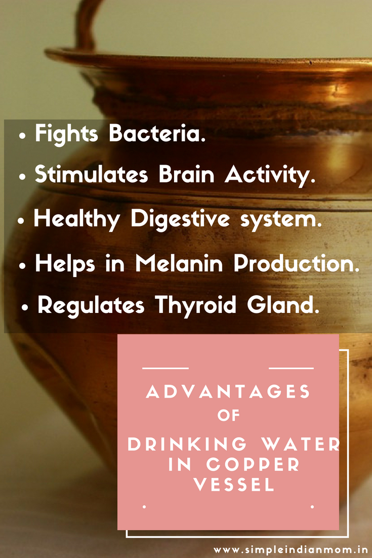 Advantages of Drinking Water in a Copper Vessel