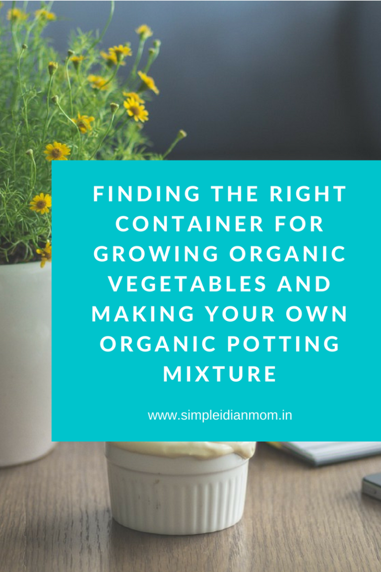 Finding the Right Container For Growing Organic Vegetables and Making Your Own Organic Potting Mixture