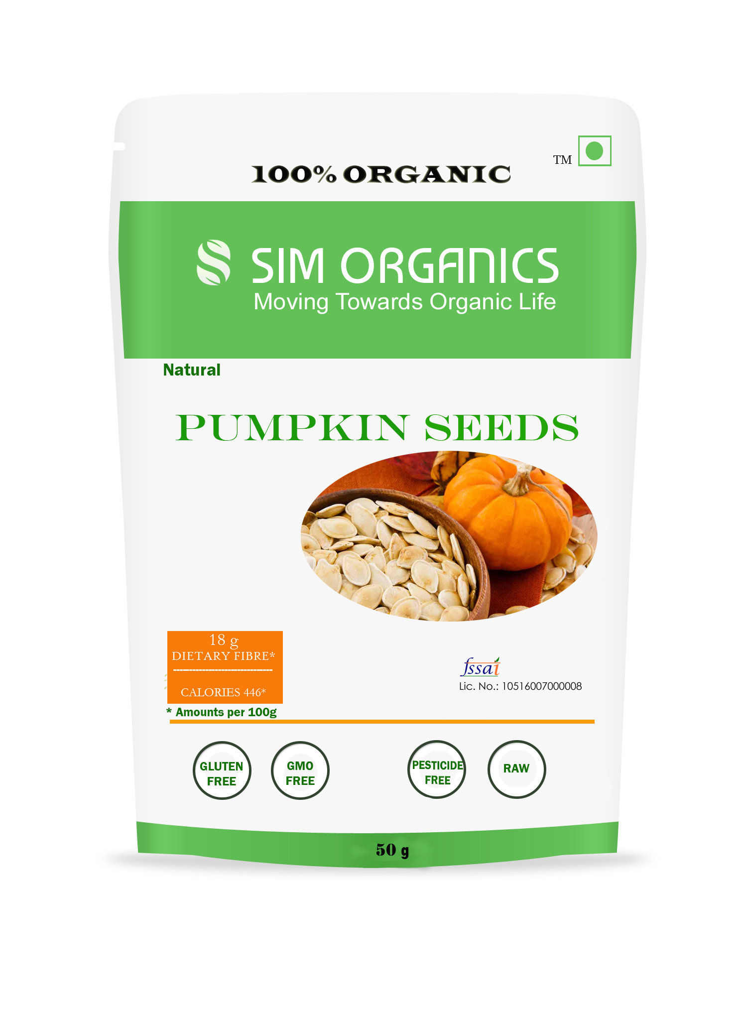 SIM ORGANICS PUMPKIN SEEDS