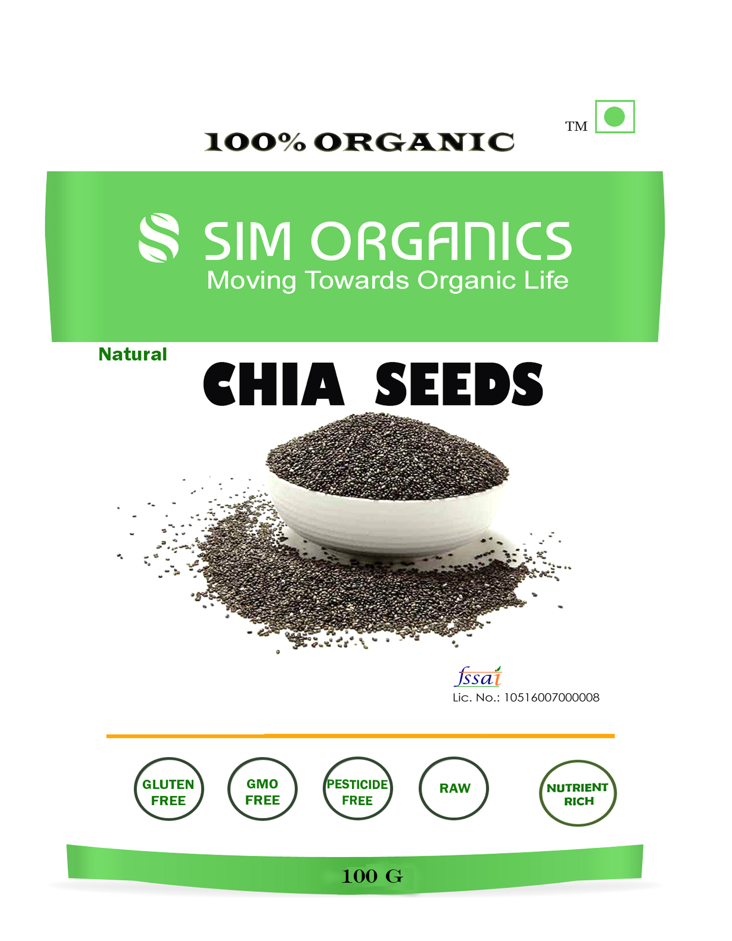 SIM ORGANICS CHIA SEEDS