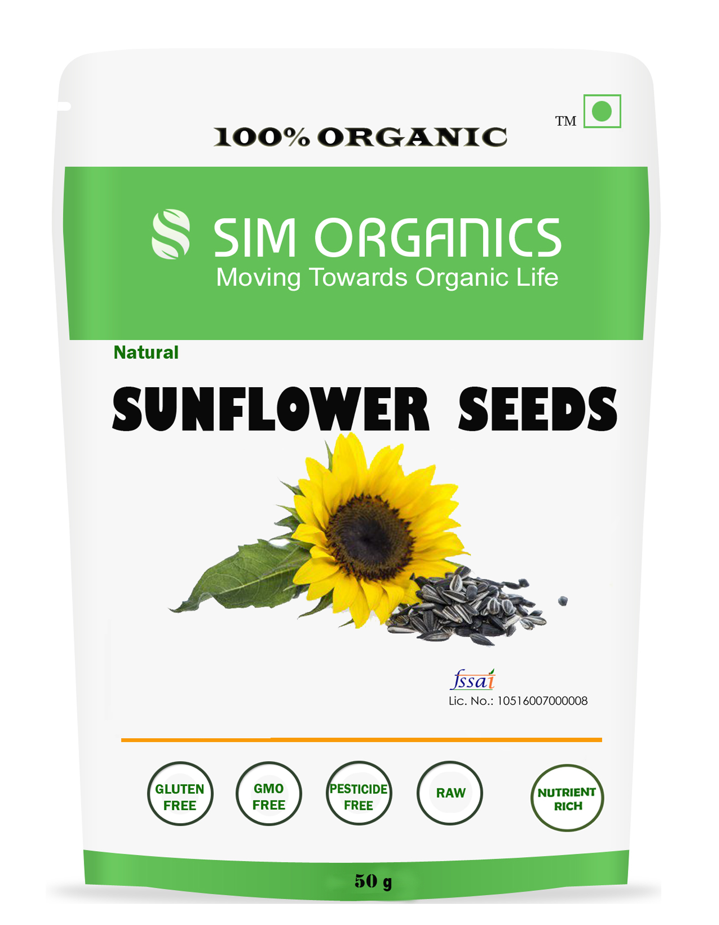 SIM ORGANICS SUNFLOWER SEEDS