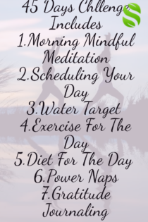 A 45 days challenge for weight loss and reduce stress and making it a habit