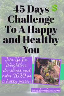 45 days challenge to a happier and healthy you