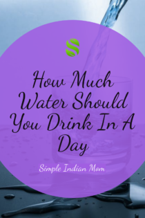 Image shows how much water you should drink in a day